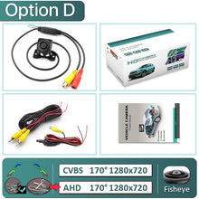 Load image into Gallery viewer, GreenYi 170° AHD 1080P Vehicle Rear View Camera Car Reverse Black Fisheye Lens Night Vision Waterproof Universal