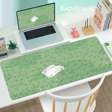 Load image into Gallery viewer, Green Grassland Beautiful Landscape Desk Pad Cartoon Flower Mouse Pad Large Computer Keyboard Mouse Pad Computer Desk Pad