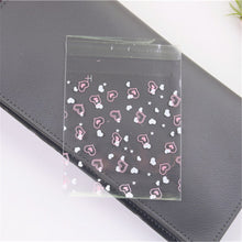 Load image into Gallery viewer, 50Pcs/lot Lovely Sweet Heart Cookie Candy Gift Packaging Bags Self Adhesive Party Favors for Biscuit