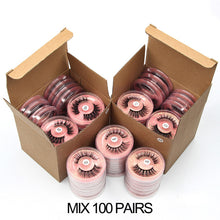 Load image into Gallery viewer, Wholesale Items Lashes Eye Bulk Lots 4/10/50/100 PCS Natural Long False Eyelashes Fluffy Wispy Faux 3D Mink Lashes Soft Handmade