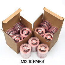 Load image into Gallery viewer, Wholesale Items Lashes Eye Bulk Lots 4/10/50/100 PCS Natural Long False Eyelashes Fluffy Wispy Faux 3D Mink Lashes Soft Handmade