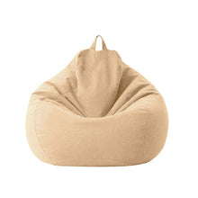 Load image into Gallery viewer, Large Small Lazy Sofas Cover Chairs without Filler Linen Cloth Lounger Seat Bean Bag Pouf Puff Couch Tatami Living Room Beanbags