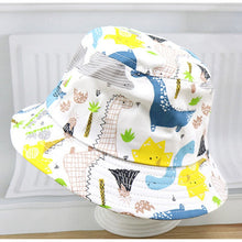 Load image into Gallery viewer, Cartoon Baby Panama Beach Sun Hat Summer Children Girl Bucket Cap Kids Fruit Print Outdoor Hats Toddler Girls Fisherman Visor