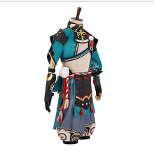 Load image into Gallery viewer, Genshin Impact Gorou Cosplay Costume Gorou Cosplay Costume Men Blue Fox Boy Costume Halloween Pants Tail Ears Full Set