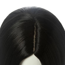 Load image into Gallery viewer, Game Valorant Viper Short Straight Black Cosplay Wig Jett Silvery White Wig Heat Resistant Synthetic Hair Wigs + a wig cap