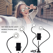 Load image into Gallery viewer, Selfie Ring Light With Long Arm Lazy Mobile Phone Holder Bracket Photography ringlight LED Light For Youtube tik tok Live Stream