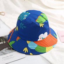 Load image into Gallery viewer, Baby Bucket Hat Children's Summer Caps for Boys Dinosaur Print Panama Hat Children Fisherman Caps Girls Beach Cap Casquette