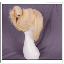 Load image into Gallery viewer, Anime Attack on Titan Cosplay Wig Annie Leonheart Women Girls Blond Synthetic Hair Halloween Party Cosplay Wigs + Wig Cap