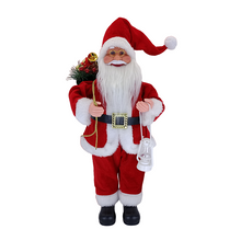 Load image into Gallery viewer, Christmas Decoration 18-Inch 46cm Standing Sitting Santa Doll Doll Holiday Decoration