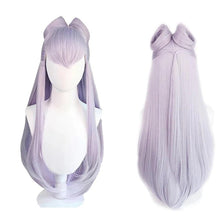 Load image into Gallery viewer, HAIRJOY Ahri Kda Lol Cosplay Wig Long Straight Blonde Pink Wigs for Women Synthetic Hair Costume Halloween(only wig)