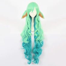 Load image into Gallery viewer, HAIRJOY Ahri Kda Lol Cosplay Wig Long Straight Blonde Pink Wigs for Women Synthetic Hair Costume Halloween(only wig)