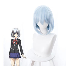 Load image into Gallery viewer, Synthetic Pink Orange Purple Cosplay Wig Heat Resistant Fiber Short Straight Anime Hair Wigs