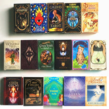Load image into Gallery viewer, HOT 400 Style Tarot Cards Oracle Golden Art Nouveau The Green Witch Universal Celtic Thelema Steampunk Tarot Board Deck Games