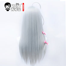Load image into Gallery viewer, Anime Wandering Witch: The Journey Of Elaina cosplay Elaina wig Long silver hair Free hair accessories+Free wig cap
