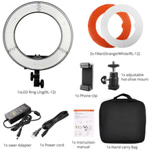 Load image into Gallery viewer, LED Ring Light 14 Inch Dimmable ringlight With Tripod phone holder For Studio Ring Lamp Photography Photo Makeup YouTube
