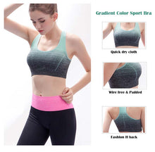 Load image into Gallery viewer, Yoga Bra for Women Quick Dry Padded Back Sports Top Fitness Sport Bra
