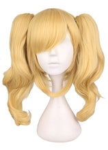 Load image into Gallery viewer, Long Wavy Cosplay Mixed Blonde Wig With 2 Ponytails Synthetic Hair Wigs