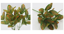 Load image into Gallery viewer, Home Garden Decoration 5 Forks Leaf Artificial Plants Green Grass Tress Silk Fake Flowers Simulation Plants Wall Material