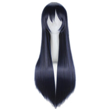 Load image into Gallery viewer, Love Live! Sonoda Umi Heat Resistant Cosplay Wigs Dark Blue Black Anime Synthetic Hair Costume Halloween Women Wig Cap