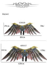 Load image into Gallery viewer, Adult Boy and Girl Kids Halloween Decoration Carnival Party Steampunk Costume Blade Wings Cosplay Masquerade Face Wings