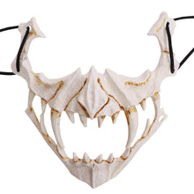 Load image into Gallery viewer, Half-face Mask Dragon Tiger Man Wolf Mask Cosplay Horror Halloween Costume Props Cosplay Party Props