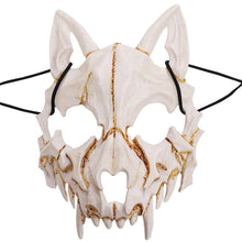 Load image into Gallery viewer, Half-face Mask Dragon Tiger Man Wolf Mask Cosplay Horror Halloween Costume Props Cosplay Party Props