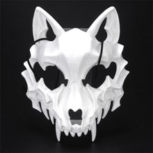 Load image into Gallery viewer, Half-face Mask Dragon Tiger Man Wolf Mask Cosplay Horror Halloween Costume Props Cosplay Party Props