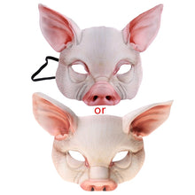 Load image into Gallery viewer, Halloween 3D Tiger Pig Animal Half Face Mask Masquerade Party Cosplay Costume