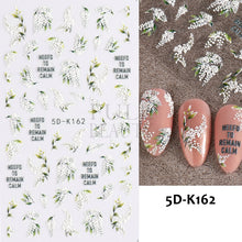 Load image into Gallery viewer, Halloween 5D Nail Sticker Horror Mask Decor Spooky Design Bones Blood Drips Skull Sliders For Nails Lips Decal Wraps GLJI-5D11