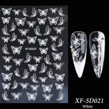 Load image into Gallery viewer, Halloween 5D Nail Sticker Horror Mask Decor Spooky Design Bones Blood Drips Skull Sliders For Nails Lips Decal Wraps GLJI-5D11