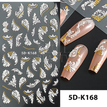 Load image into Gallery viewer, Halloween 5D Nail Sticker Horror Mask Decor Spooky Design Bones Blood Drips Skull Sliders For Nails Lips Decal Wraps GLJI-5D11