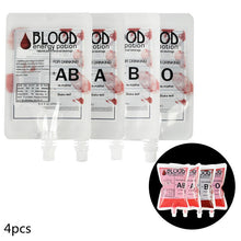 Load image into Gallery viewer, Halloween Blood Bag 400ml PVC Food Grade Drink Bag For Haloween Party Decor Horror Props Cosplay Vampire Blood Pouch Energy Pack
