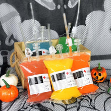 Load image into Gallery viewer, Halloween Blood Bag 400ml PVC Food Grade Drink Bag For Haloween Party Decor Horror Props Cosplay Vampire Blood Pouch Energy Pack