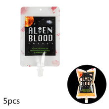 Load image into Gallery viewer, Halloween Blood Bag 400ml PVC Food Grade Drink Bag For Haloween Party Decor Horror Props Cosplay Vampire Blood Pouch Energy Pack