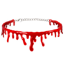 Load image into Gallery viewer, Halloween Blood Necklace Women Chokers Necklaces Halloween Party DIY Decorations Horror Props Kids Toy Gift Haunted House