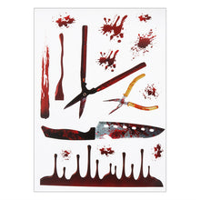 Load image into Gallery viewer, Halloween Decoration Horrible Bloody Handprint stickers Halloween Window Wall Clings Floor Decals Stickers Halloween party props