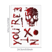 Load image into Gallery viewer, Halloween Decoration Horrible Bloody Handprint stickers Halloween Window Wall Clings Floor Decals Stickers Halloween party props