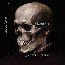 Load image into Gallery viewer, Full Head Skull Mask 3d Skeleton Skull Horror Latex Mask Scary Party Mask Halloween Cosplay Costume Props for Adults