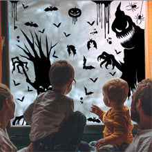 Load image into Gallery viewer, Halloween Giant Ghost Monster Ghost Shadow Window Sticker Witch Death Bat Skeleton Helloween Party Decor Electrostatic Sticker