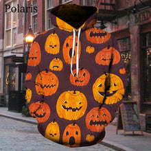 Load image into Gallery viewer, Halloween Hoodie Long Sleeve Fleece Sweatshirt Pumpkin Lantern Horror Bat Women Men Children Gifts