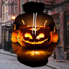 Load image into Gallery viewer, Halloween Hoodie Long Sleeve Fleece Sweatshirt Pumpkin Lantern Horror Bat Women Men Children Gifts