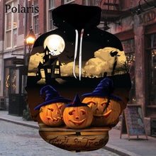 Load image into Gallery viewer, Halloween Hoodie Long Sleeve Fleece Sweatshirt Pumpkin Lantern Horror Bat Women Men Children Gifts