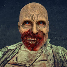Load image into Gallery viewer, Halloween Horror Bloody Smiley Mask Fancy Dress Party Suture Ghost Latex Mask Helmet Halloween Scary Tricky Costume Cosplay Prop