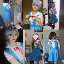 Load image into Gallery viewer, Halloween Japanese Anime Evangelion Women Cosplay Asuka Langley Soryu Tokyo Ayanami Rei Costume School Uniform