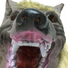 Load image into Gallery viewer, Halloween Latex Rubber Wolf Head Hair Mask Werewolf Gloves Costume Party Scary Decor Masquerade Props