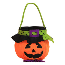 Load image into Gallery viewer, Halloween Loot Party Kids Pumpkin Trick Or Treat Tote Bags Candy Bag Halloween Candy Storage Bucket Portable Gift Basket