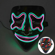 Load image into Gallery viewer, Halloween Neon Led Purge Mask Masque Masquerade Party Masks Light Luminous In The Dark Funny Masks Cosplay Costume Supplies