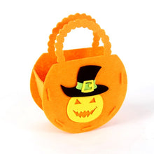 Load image into Gallery viewer, Halloween Pumpkin Bag Children Candy Gift Bag Props Basket DIY Festival Supplies Halloween Children Loot Handheld Storage Basket