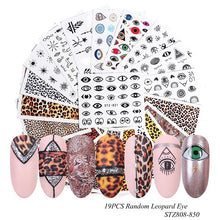 Load image into Gallery viewer, Halloween Series Nail Stickers Set Cute Pumpkin Skull Transfer Sliders For Nails Watermark Temporary Tattoos Decals CHSTZ856-879