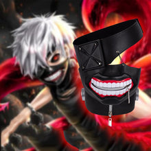Load image into Gallery viewer, Halloween adjustable zipper rubber mask anime Tokyo Ghoul Kaneki Ken